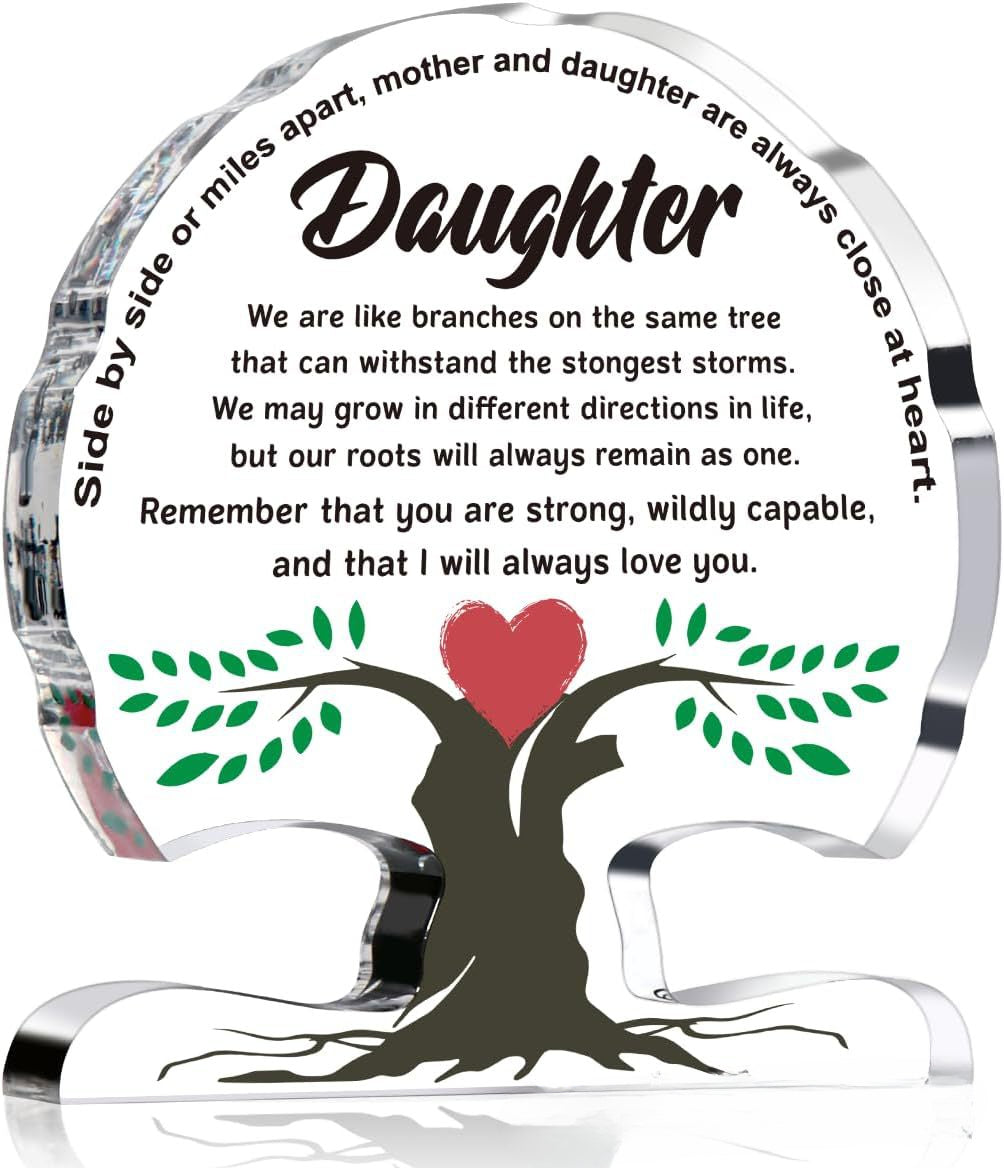 Wholesale of Acrylic Tree Shaped Ornaments for Mother's Day and Father's Day